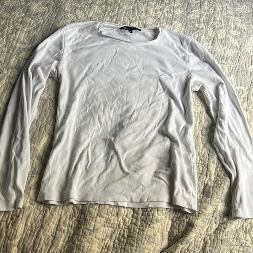white long sleeve shirt